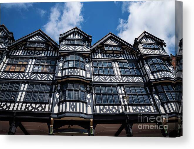 Shopping Canvas Print featuring the photograph Historic Chester by Brenda Kean