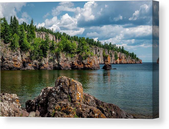 Lake Superior Canvas Print featuring the photograph Shovel Point by Gary McCormick