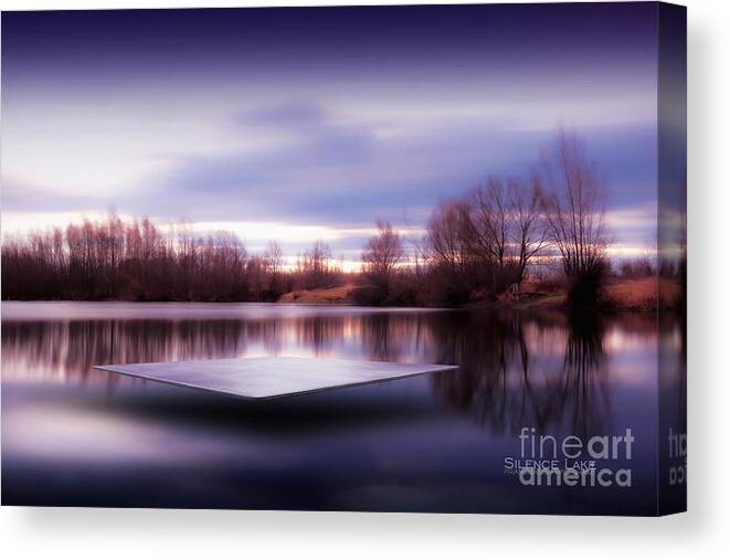 Winter Canvas Print featuring the photograph Silence Lake by Franziskus Pfleghart