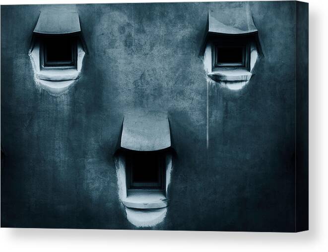 Gaudi Canvas Print featuring the photograph Silent Cry by Fabien Bravin