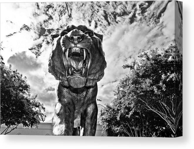 Lsu Canvas Print featuring the photograph Sir Mike by Scott Pellegrin