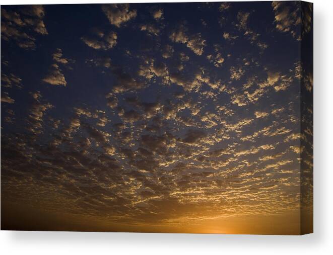 Abstract Canvas Print featuring the photograph SKC 0259 Cloud Spread by Sunil Kapadia