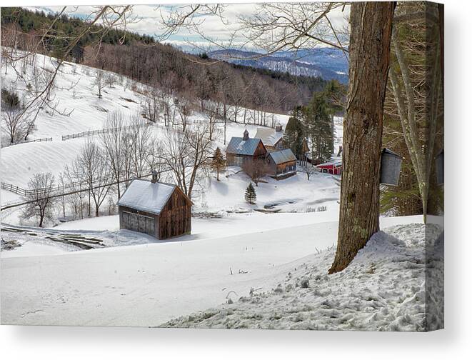 #jefffolger Canvas Print featuring the photograph Sleepy Hollow waking from winter by Jeff Folger