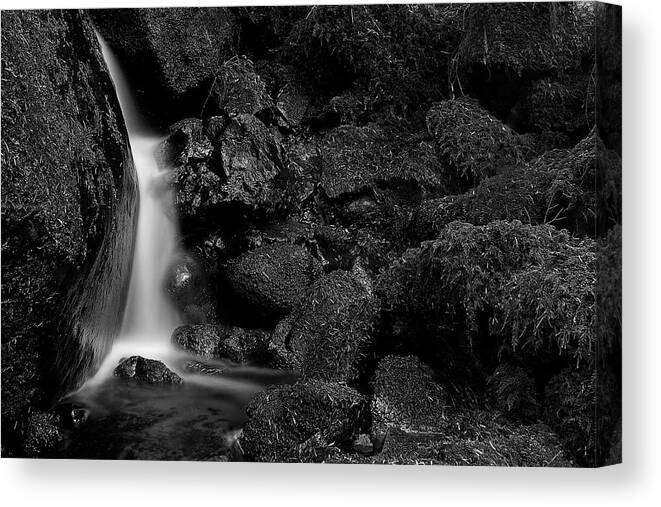 Waterfall Canvas Print featuring the photograph Small Fall by Bob Cournoyer