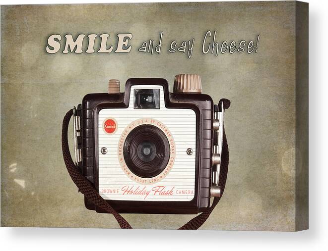Antique Canvas Print featuring the photograph Smile and Say Cheese by Tom Mc Nemar