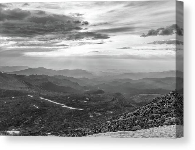 Mountains Canvas Print featuring the photograph Smoky Mountain Sunrise in Colorado by Tony Hake