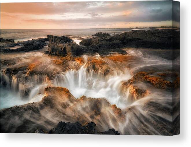 Ocean Canvas Print featuring the photograph Smooth Moment by Nicki Frates