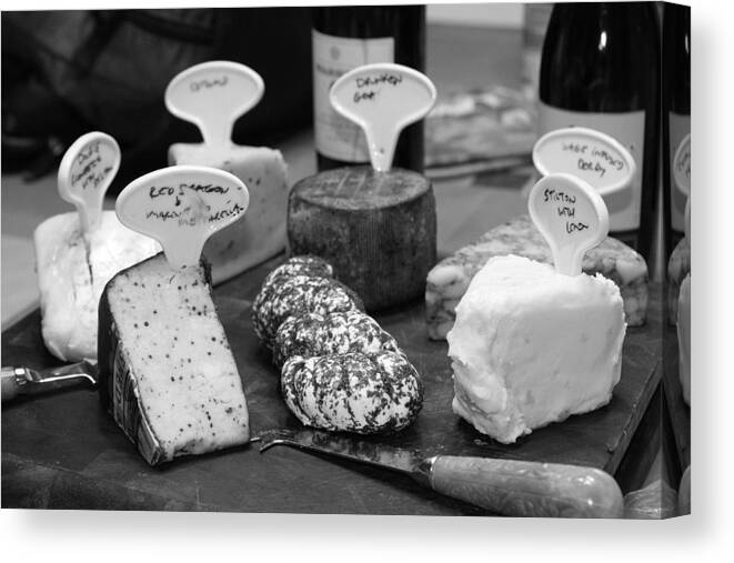 Cheese Canvas Print featuring the photograph Smorgasbord Fromage by Jonathan Kotinek