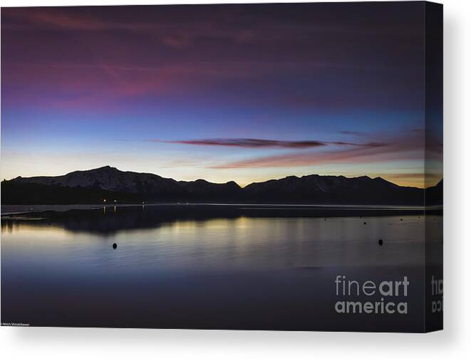 Softly Setting Canvas Print featuring the photograph Softly Setting by Mitch Shindelbower