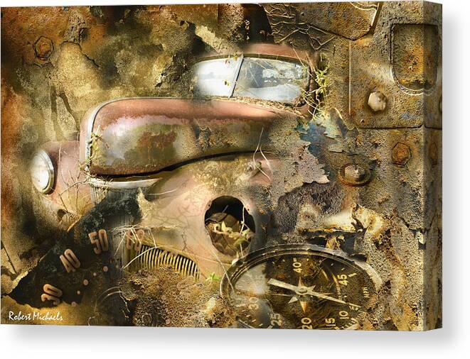  Canvas Print featuring the photograph Solid Rust by Robert Michaels