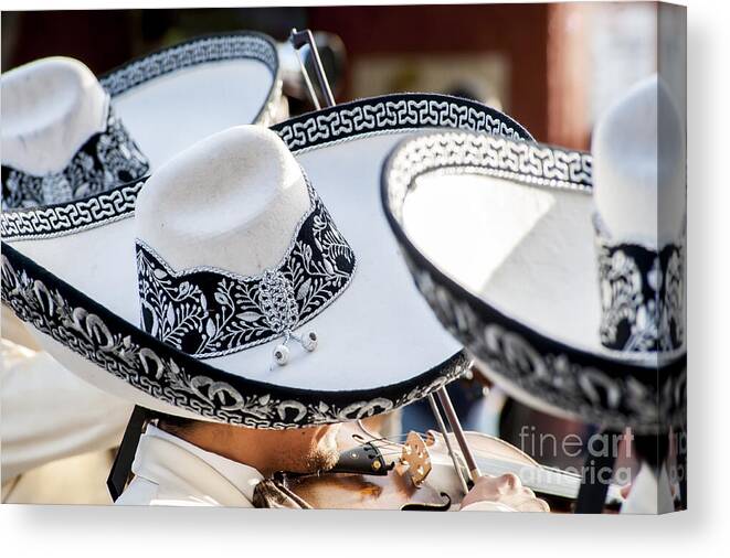 Sombrero Canvas Print featuring the photograph Sombrero and Music by Barry Weiss