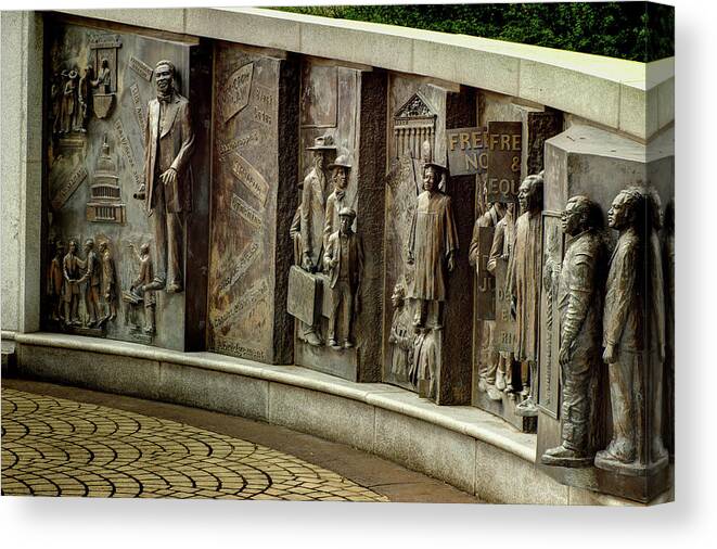 Monument Canvas Print featuring the photograph South Carolina African-American History Momument by Mike Eingle