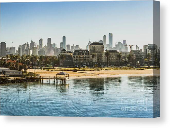Melbourne Canvas Print featuring the photograph South Melbourne by Jorgo Photography