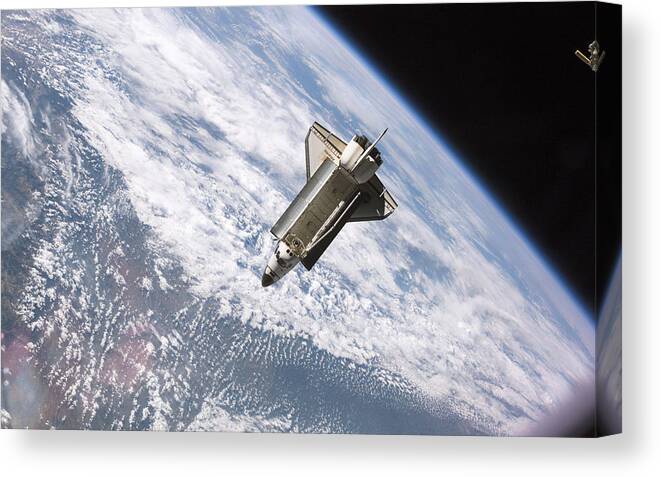 Space Shuttle Canvas Print featuring the photograph Space Shuttle by Mariel Mcmeeking