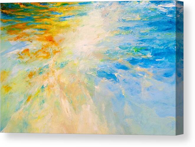 Water Canvas Print featuring the painting Sparkle And Flow by Dina Dargo