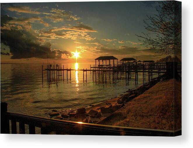 Sunset Canvas Print featuring the photograph Sparkle and Shine by Ola Allen