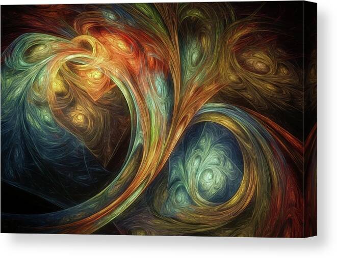 Scott Norris Photography Canvas Print featuring the digital art Spiralem Ramus by Scott Norris