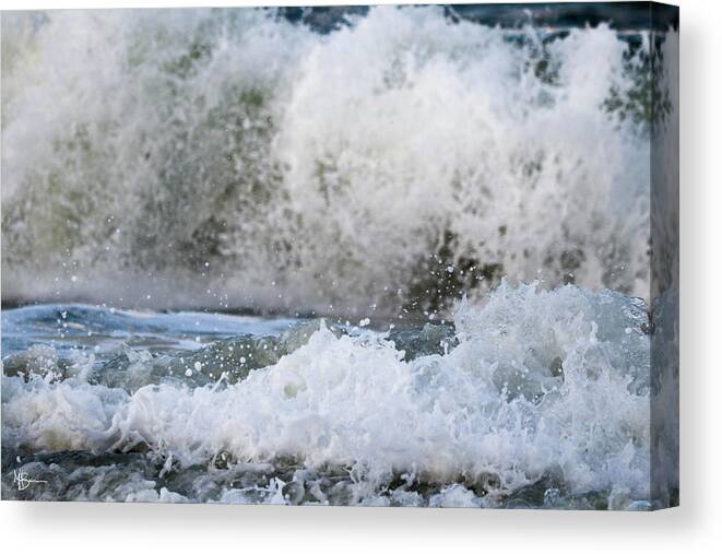 Ocean Canvas Print featuring the photograph Splash by Mary Anne Delgado