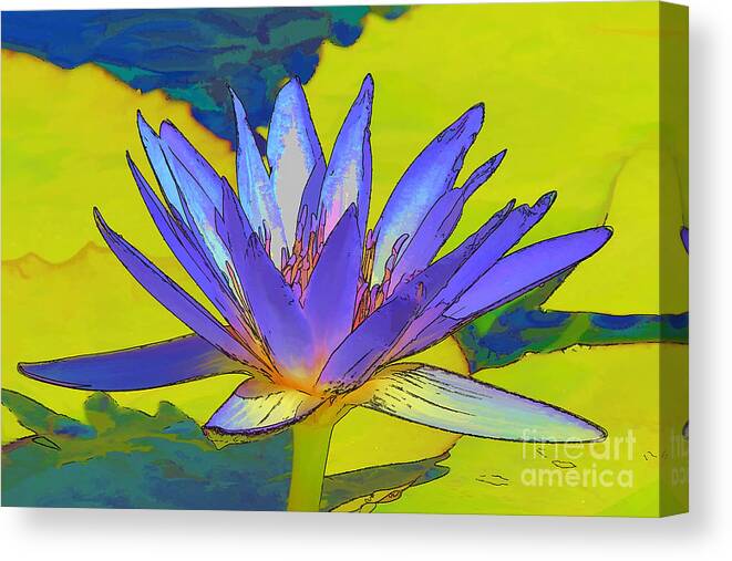 Flower Canvas Print featuring the photograph Splendid Water lily by Teresa Zieba