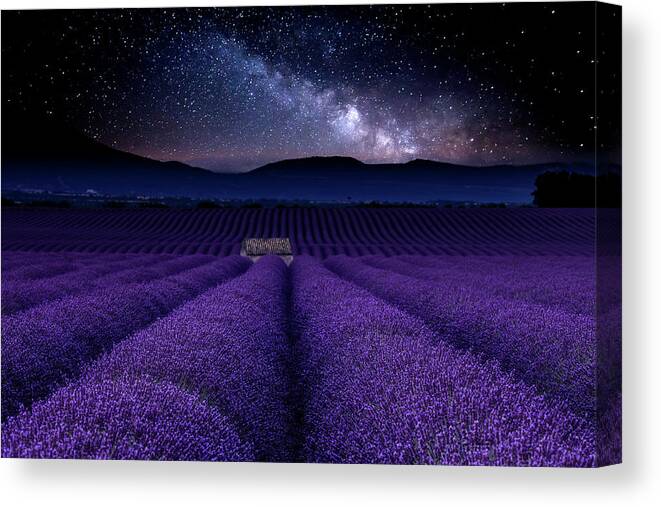 Night Canvas Print featuring the photograph Spotless Silence by Jorge Maia