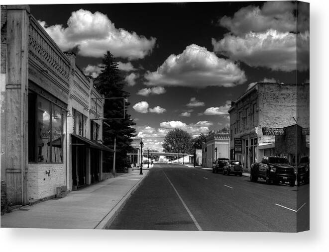 Hdr Canvas Print featuring the photograph Downtown Sprague by Lee Santa