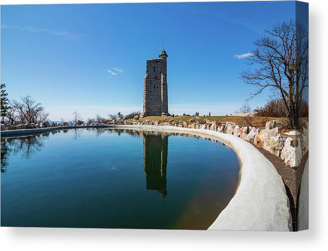 Tower Canvas Print featuring the photograph Spring Morning at Skytop Tower by Jeff Severson