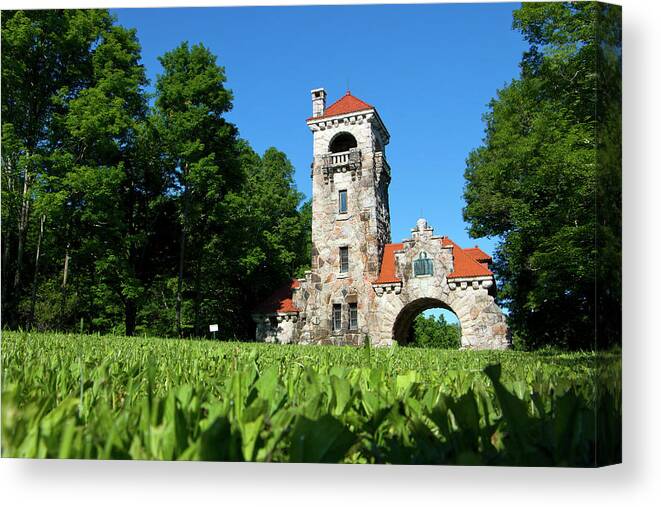 Architecture Canvas Print featuring the photograph Spring Morning at Testimonial Gateway by Jeff Severson