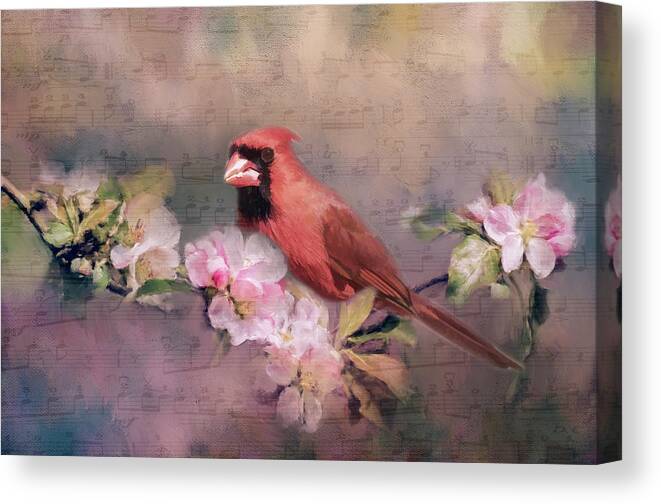 Flower Canvas Print featuring the photograph Spring Song by Cathy Kovarik