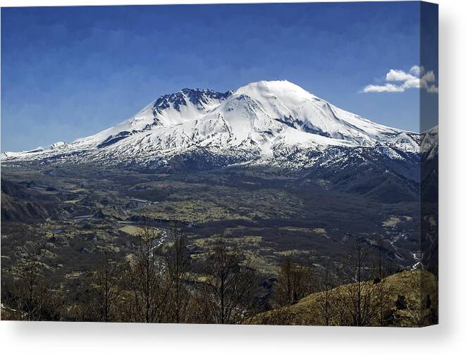 Spring At St.helens.toutle River Canvas Print featuring the photograph Springtime at St. Helens by Tikvah's Hope