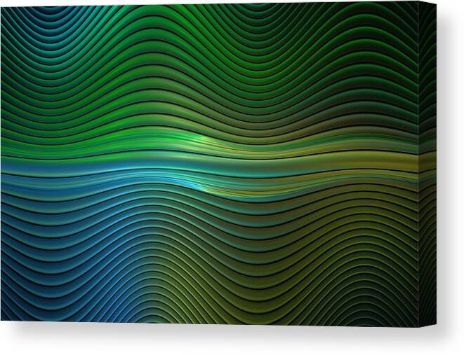 Abstract Canvas Print featuring the digital art Squiggles by Lyle Hatch