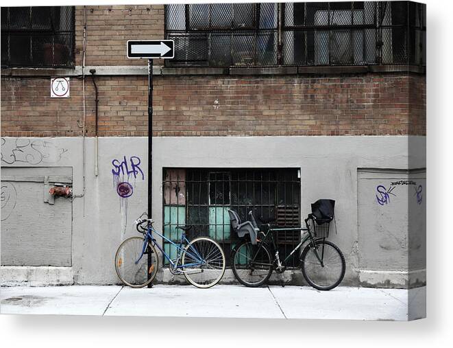 Bike Canvas Print featuring the photograph Stable by Kreddible Trout