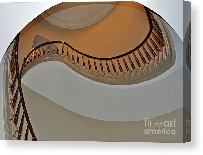 Stairs Canvas Print featuring the photograph Stairs of Old Capitol by Lydia Holly