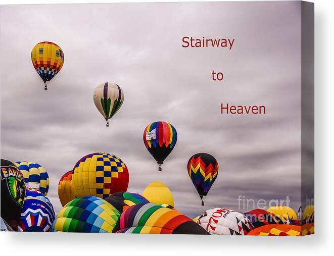 Stairway To Heaven Canvas Print featuring the photograph Stairway to Heaven by Grace Grogan