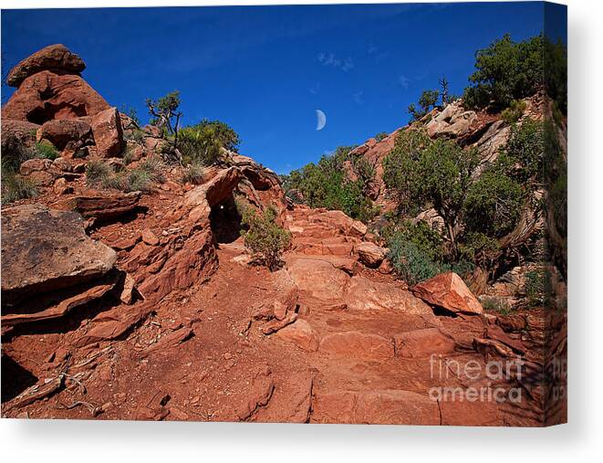 Red Rocks Canvas Print featuring the photograph Stairway to Heaven by Jim Garrison