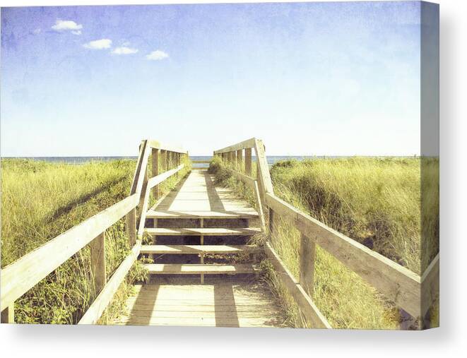 Beach Canvas Print featuring the photograph Stairway to Heaven by Nancy Coelho