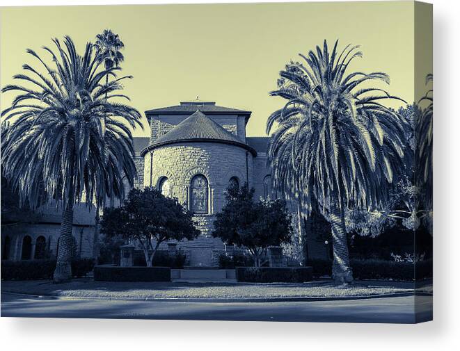 Architectures Canvas Print featuring the photograph Stanford Chapel in split tones by Jonathan Nguyen