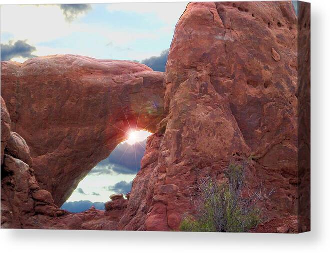 Canyonlands Canvas Print featuring the digital art Star Arch by Gary Baird