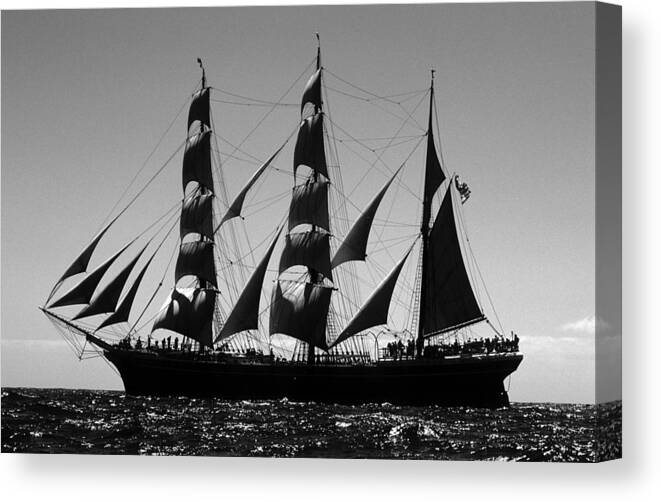 Sailing Canvas Print featuring the photograph Star of India Port Side by David Shuler
