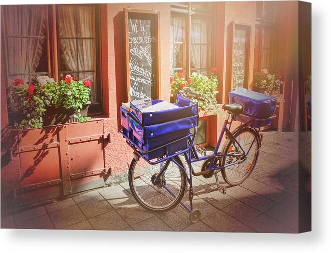 Freiburg Canvas Print featuring the photograph Stationary in Freiburg by Carol Japp