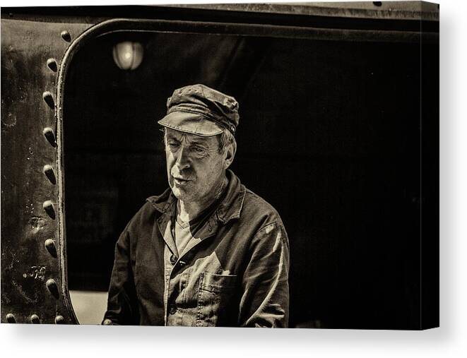 Steam Canvas Print featuring the photograph Steam Train Series No 13 by Clare Bambers