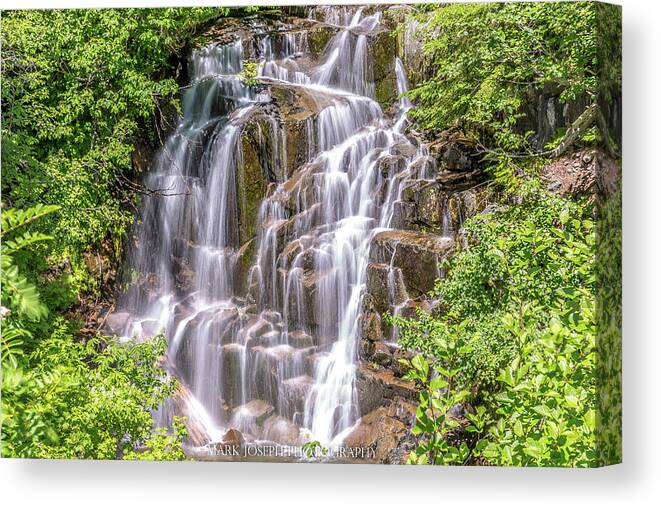 Waterfall Canvas Print featuring the photograph Stevens Creek Waterfall by Mark Joseph