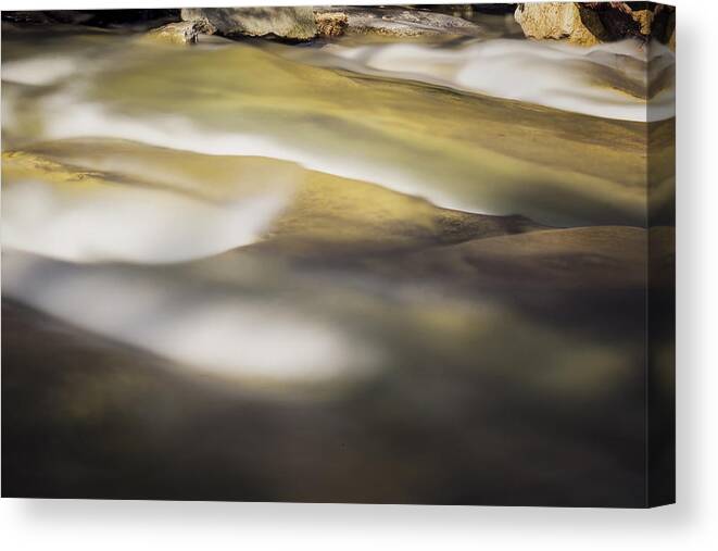 Stickney Brook Canvas Print featuring the photograph Stickney Brook Abstract by Tom Singleton