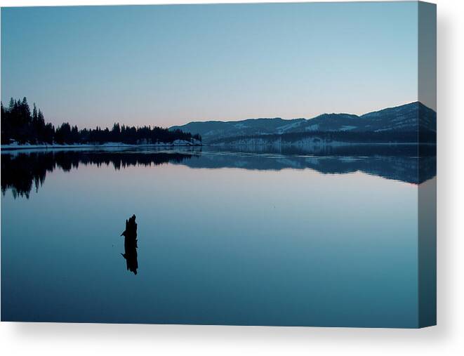 Colville Canvas Print featuring the photograph Still Blue by Troy Stapek