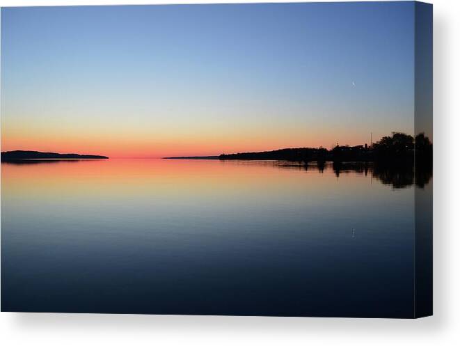 Abstract Canvas Print featuring the photograph Still Dawn by Lyle Crump