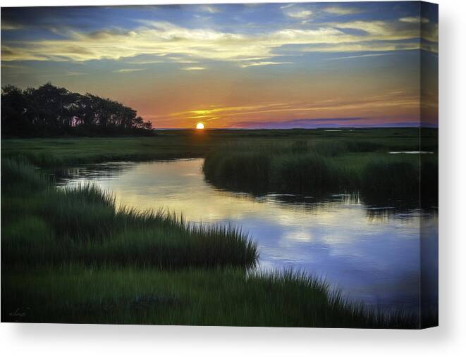 Cape Cod Canvas Print featuring the photograph Still Marshes run Deep by Mary Clough
