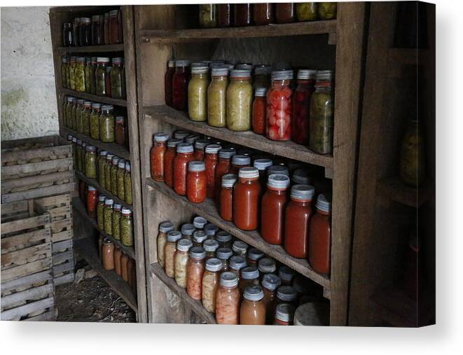 Canned Canvas Print featuring the photograph Stocked by Jeff Roney