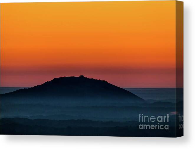 Stone Mountain Canvas Print featuring the photograph Stone Mountain by Doug Sturgess