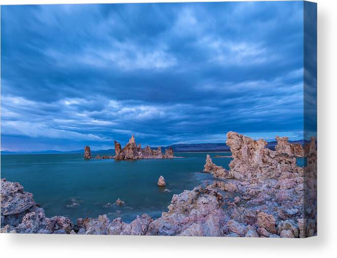 Landscape Canvas Print featuring the photograph Storm Over Mono by Jonathan Nguyen
