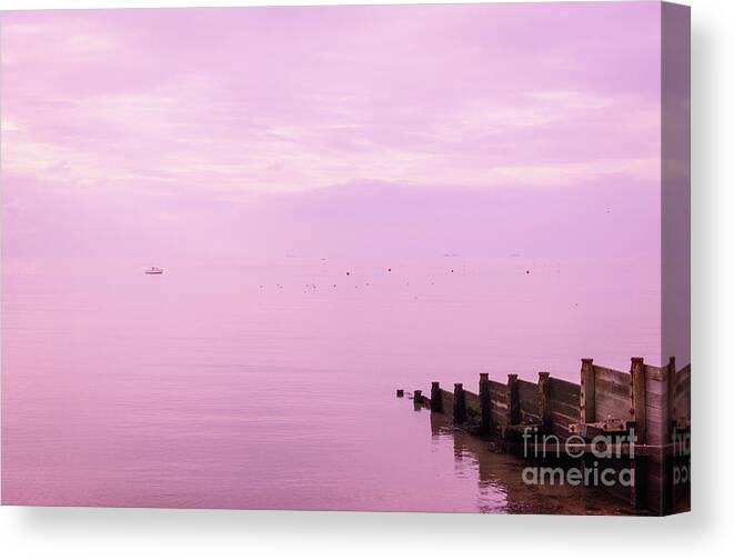 Strawberry Canvas Print featuring the photograph Strawberry Sunset, Whitstable by Perry Rodriguez