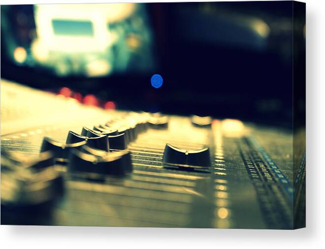 Studio Canvas Print featuring the photograph Studio Moments - Faders by Trance Blackman